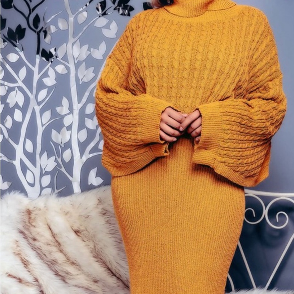 NET.153|PLUS SIZE Sweater set - Picture 3 of 3